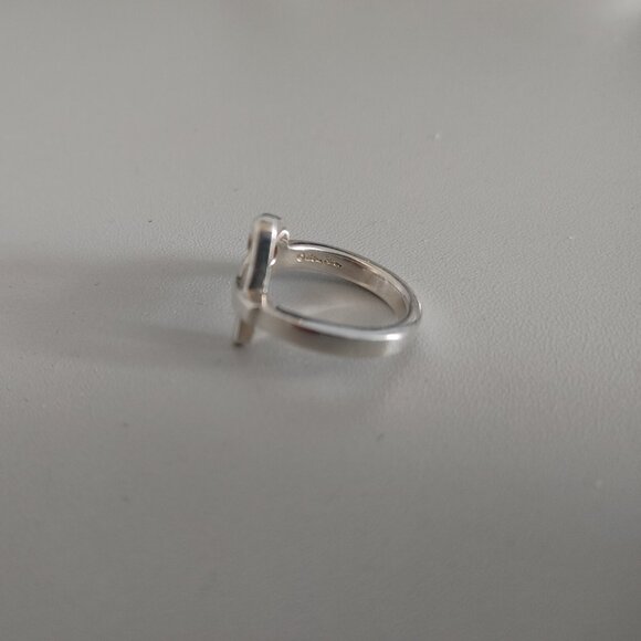 Tiffany & Co. Paloma Picasso 925 Silver Ring size 5.25 "Loving Heart" - Picture 14 of 16